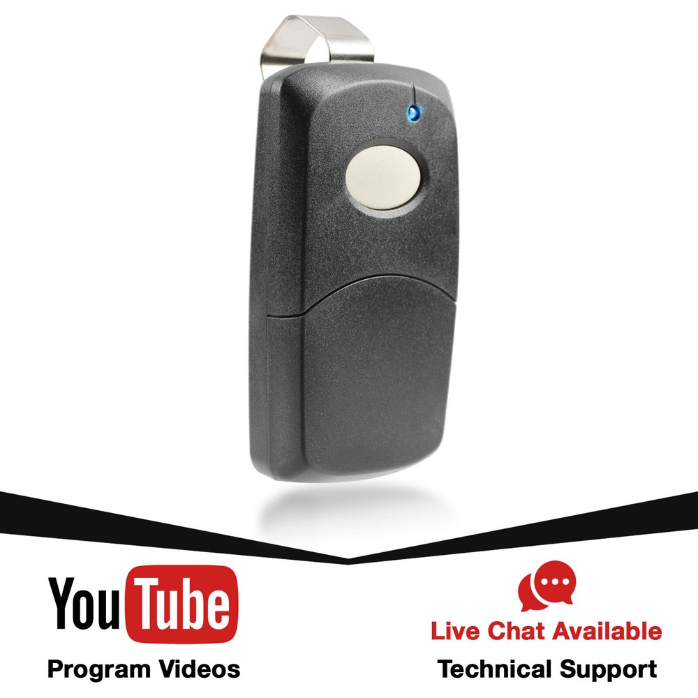 2 Car Visor Garage Door Remote Opener for Linear 3089 Multi-Code Black Grey