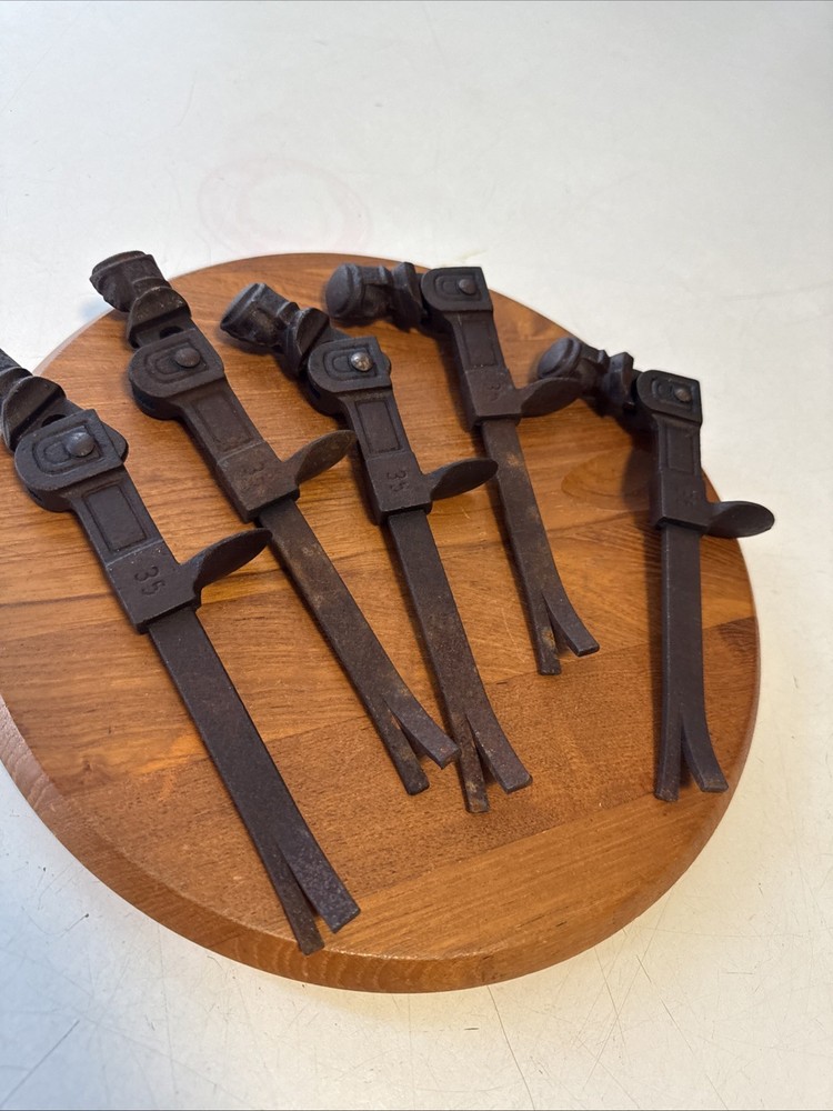 5-Antique Cast Iron Figural Window Shutter Lock