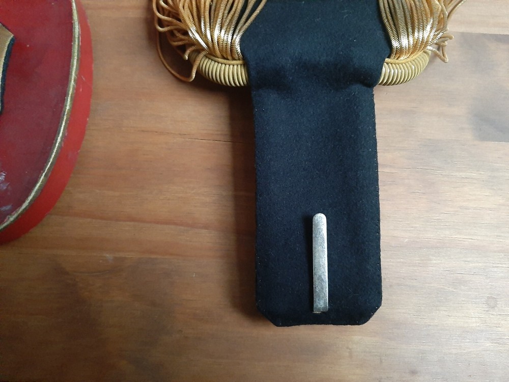 Napoleonic uniform epaulettes in box.