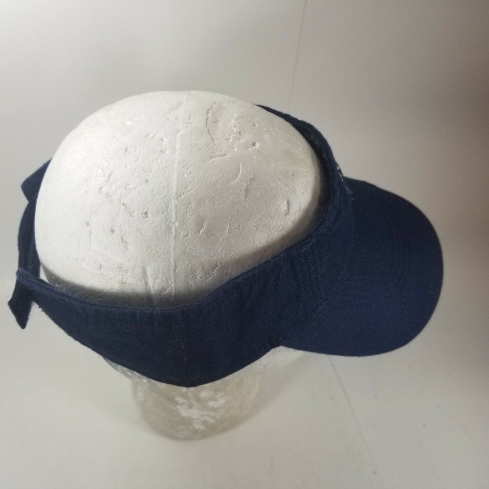 Anitigua Visor Dark Blue Golf Hat Cap Adjustable Strap Strapback Cotton