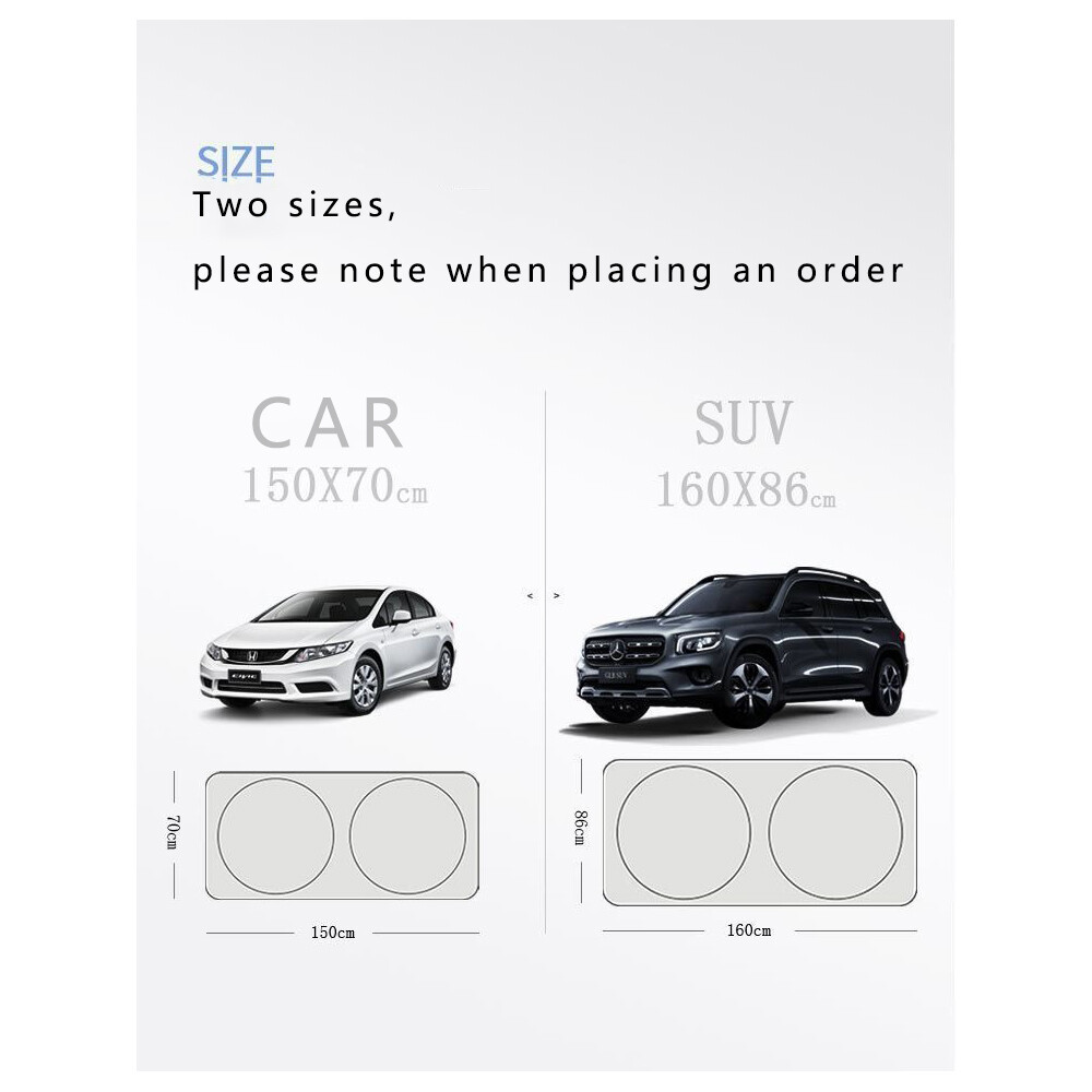 For BMW M Car Front Rear Windshield Sun Shade Shield Cover Visor Block Foldable