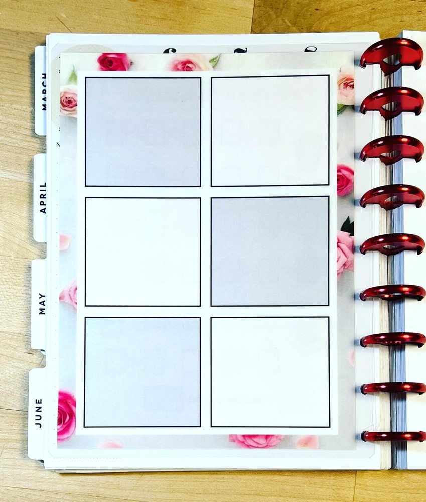 No Spend Challenge Two Sided Dashboard Insert 4 use with Classic Happy Planner-