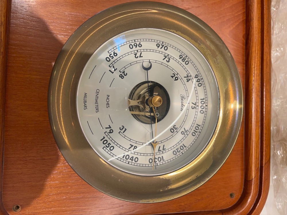 Marine Nautical Ship Clock & Barometer