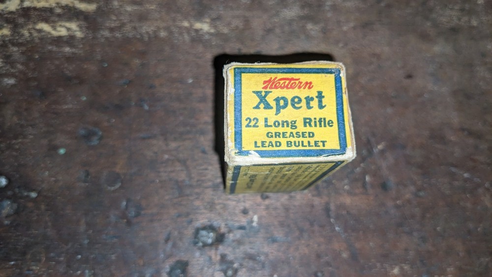 Vintage Western Xpert 22 Ammo Box. Empty.