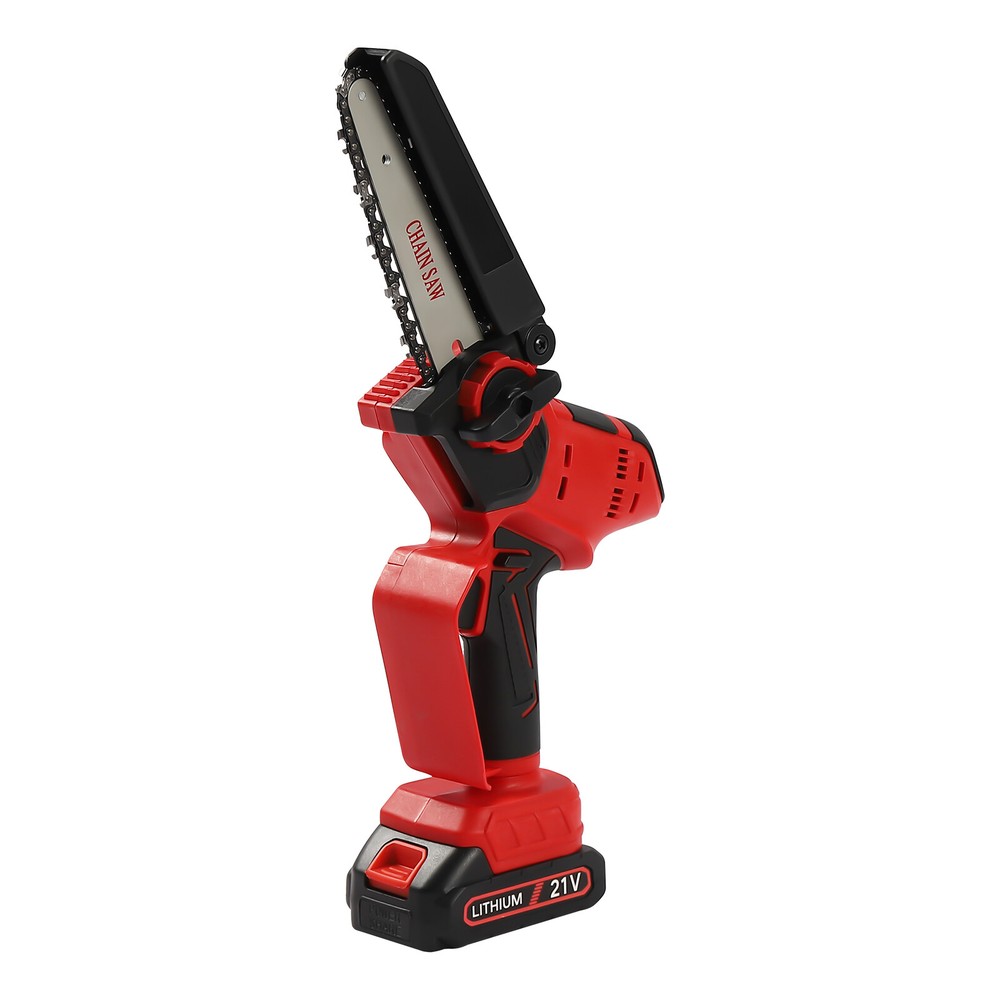 Electric Compact Portable Chainsaw Rechargeable Battery Powered Cutting Logging