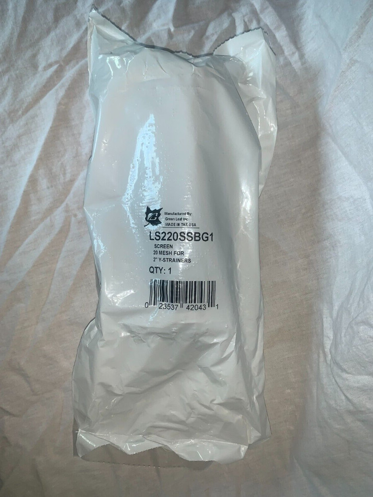 Filter Element Stainless Green Leaf 20 Mesh for 1-1/2" & 2" Y Strainers 316SS