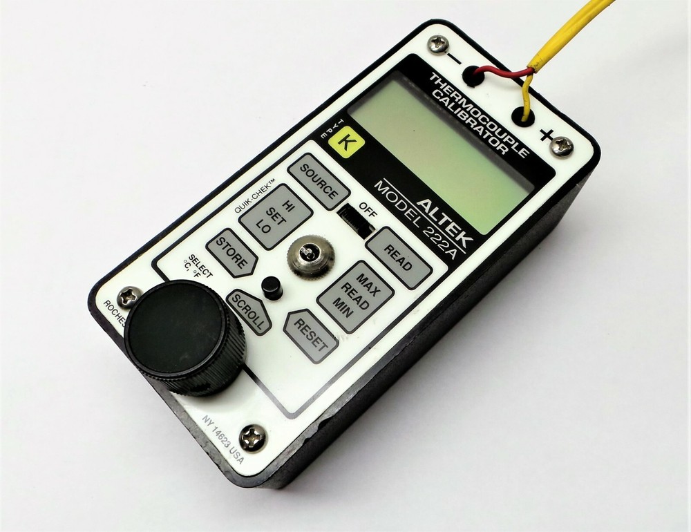ALTEK 222A THERMOCOUPLE CALIBRATOR.