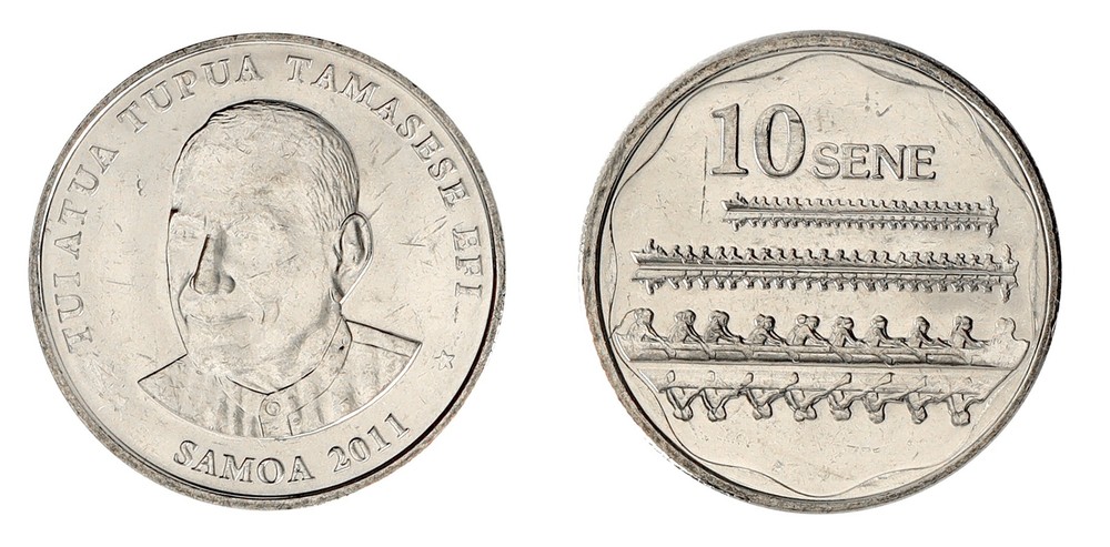 Samoa 10 Sene, 2011, KM #168, Mint X 10 PCS