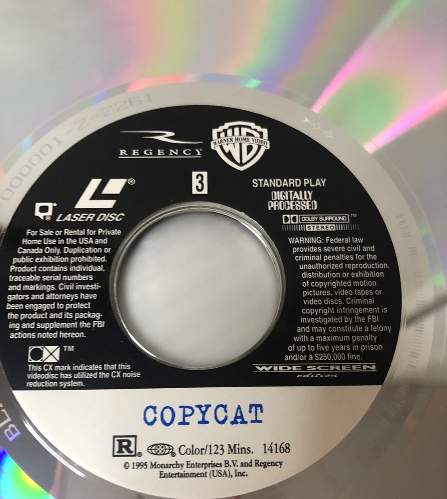 Copycat (Laserdisc, 1996) Sigourney Weaver
