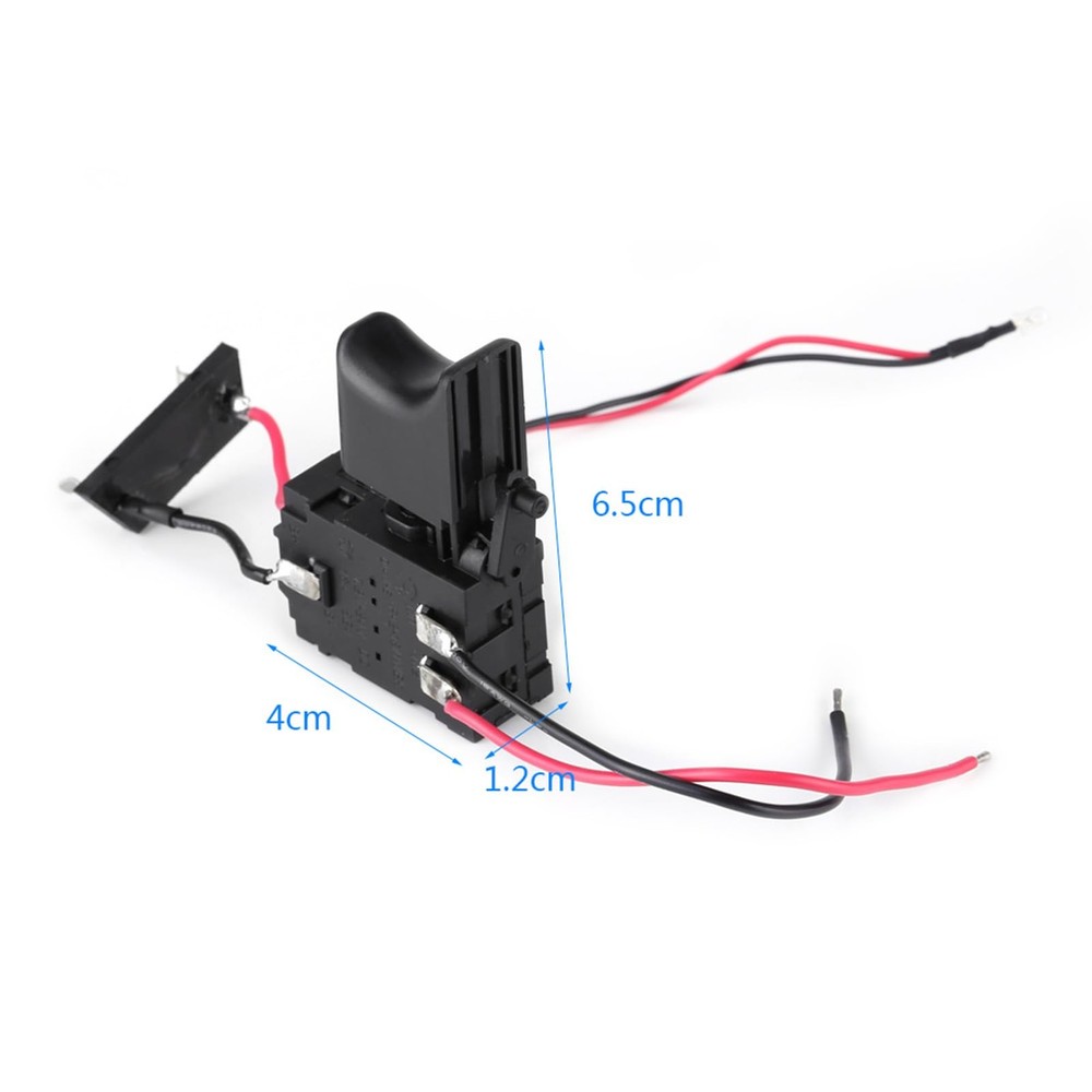 Electric Drill Switch, Cordless Drill Trigger Switch, 7.2V-24V Lithium Batter...