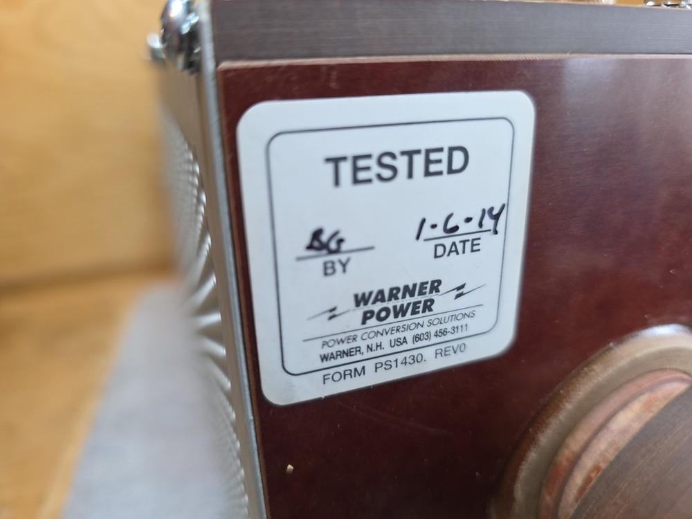 Warner Power Model 24688 Variable Linear Reactor