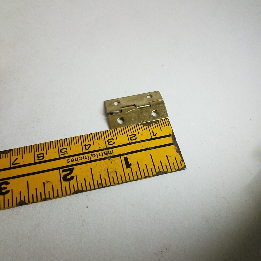 Latch And Hinge Set For Box Lid Brass