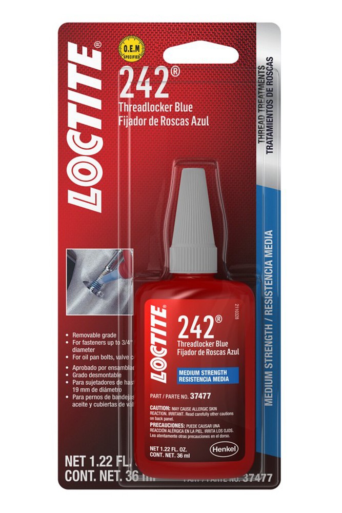 Loctite Threadlocker 242 Blue 36ml Bottle