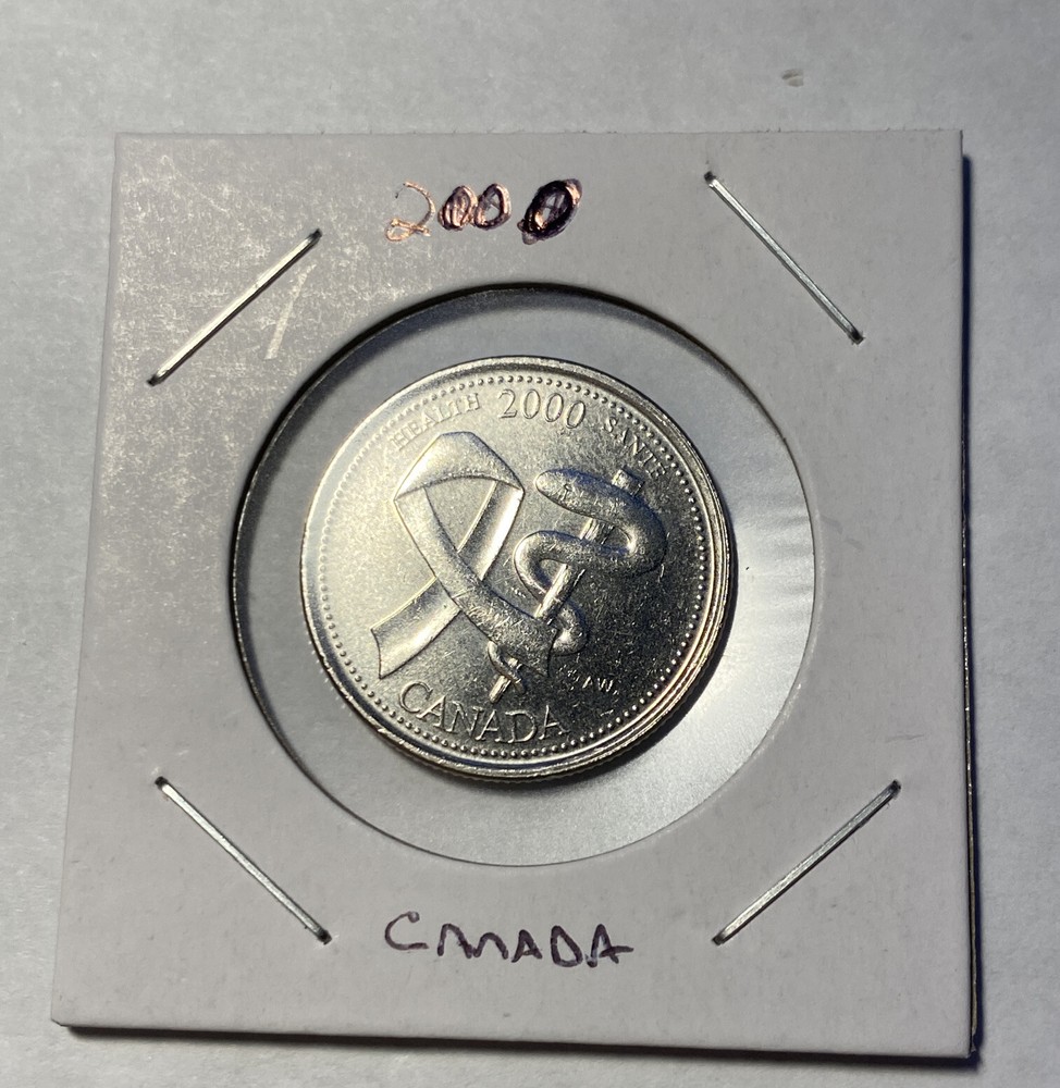 2000 Canada  25 Cents Coin B4