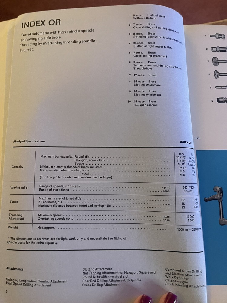 Index Single Spindle Automatics Sales Brochure