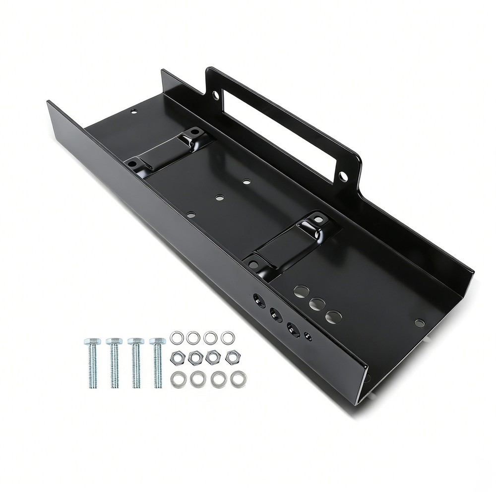 Universal Winch Mounting Plate, 10" × 4.5" Raised Bolt Pattern, 15,000lbs
