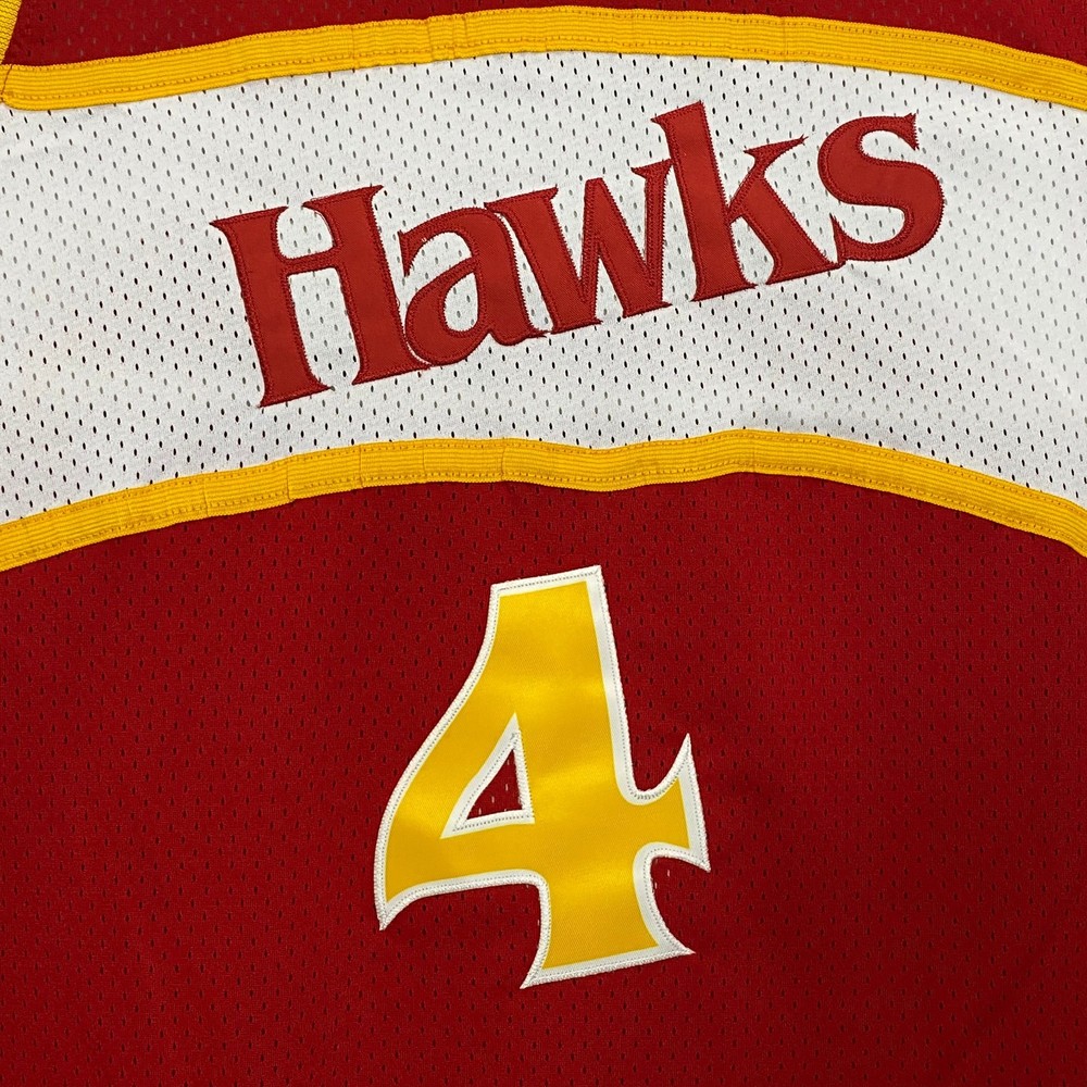 Spud Webb #4 Jersey, Embroidered, Red