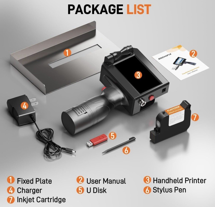 GOCHIFIX HIP-S05 Handheld Inkjet Printer 12.7mm — Open Box