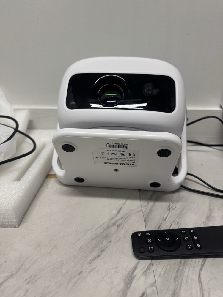 VisualApex E60HS Smart Projector HDMI White Desktop with Remote