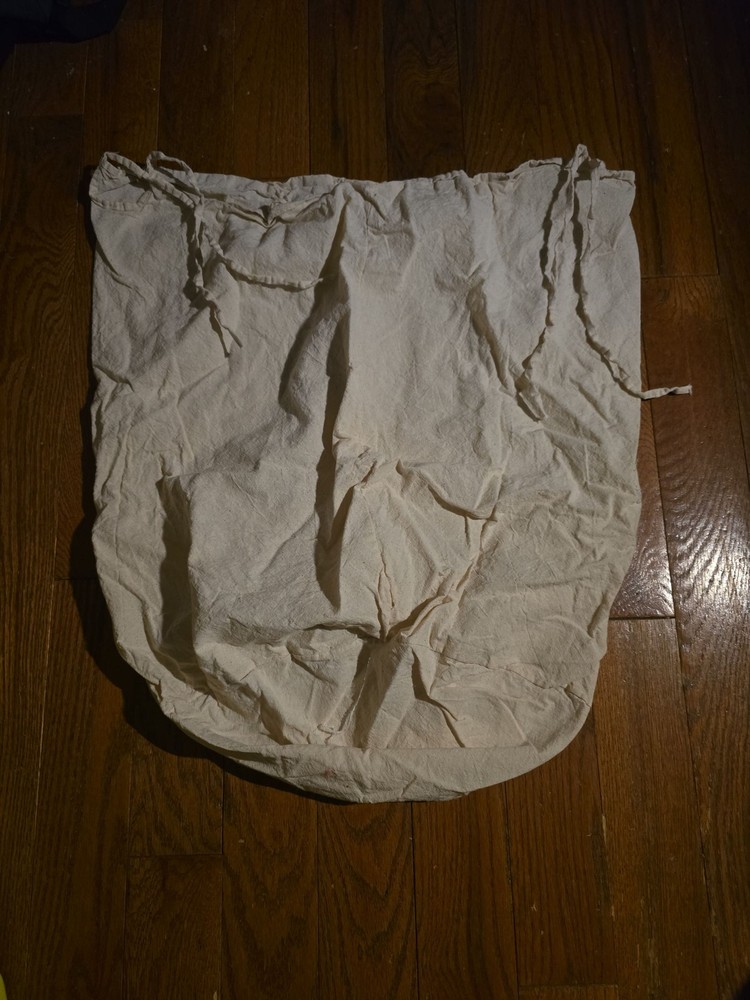 WWII US Army Barracks Laundry Bag Canvas Drawstring Sack Khaki