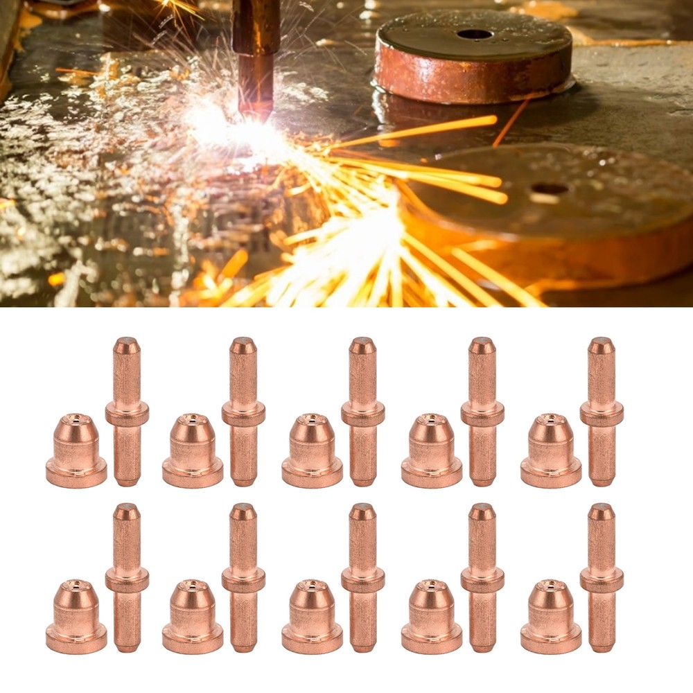 10 Set Plasma Cutter Consumables Electrode Tip Kit Cutting Torch Nozzle TC60 MT8