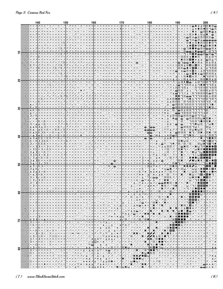 Curious Red Fox 1416 Chart Counted Cross Stitch Pattern Needlework
