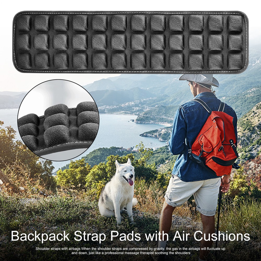 Backpack Strap Pads with Air Cushions, 2 Pack Quick Dry Shoulder Strap Pads