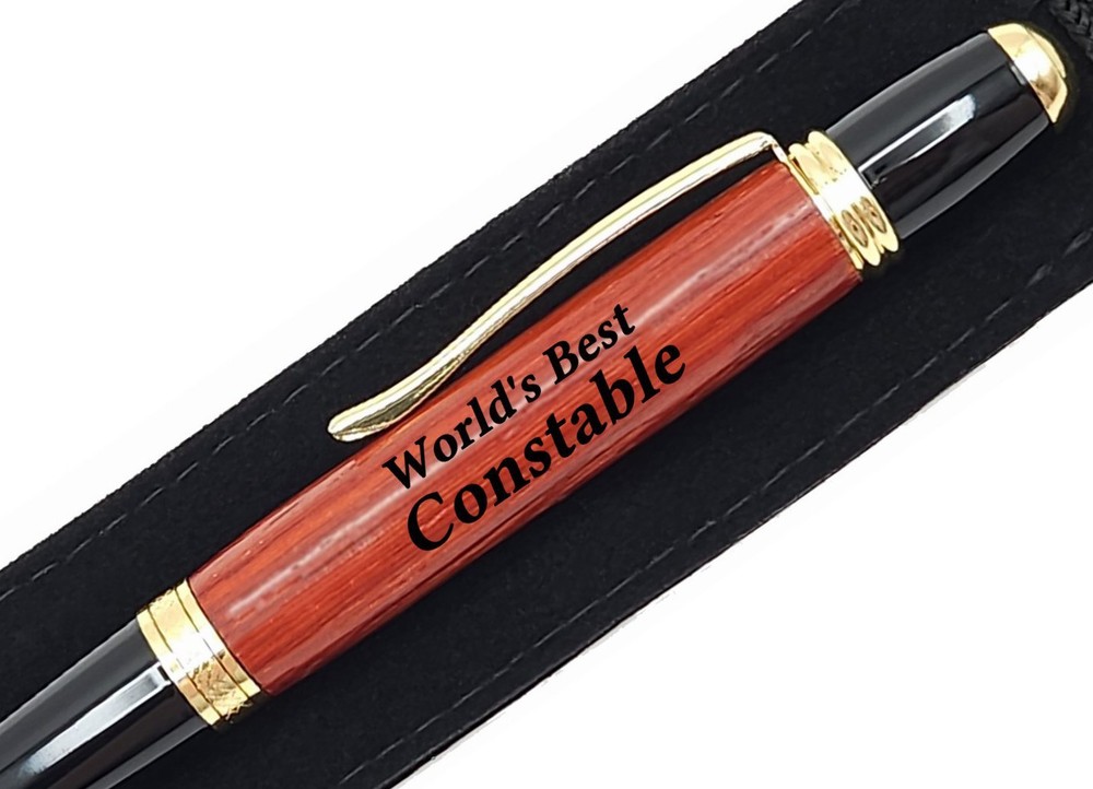 Gift For Constable World's Best Constable Present Engraved Pen