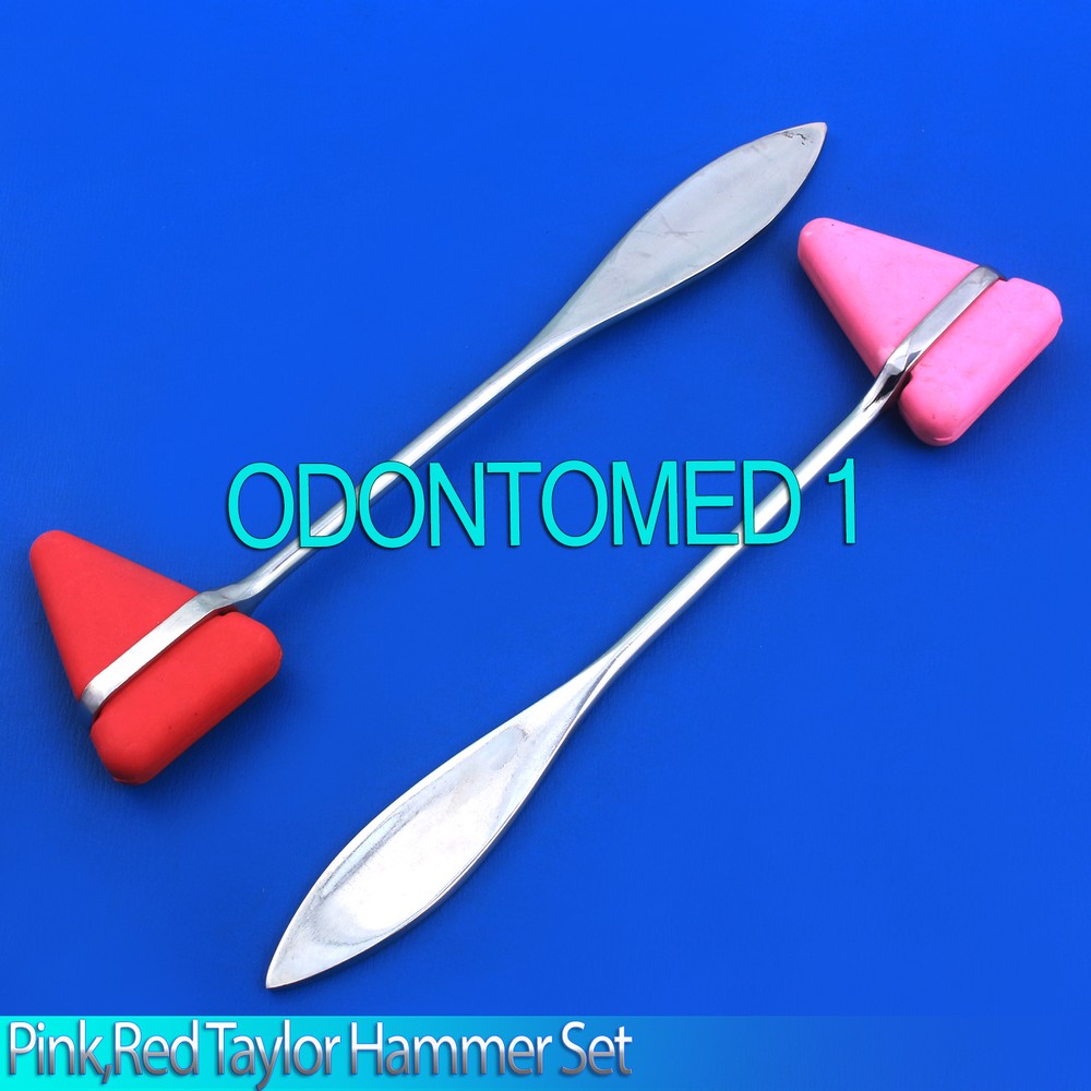 2 Pieces Set Red,Pink Taylor Percussion Reflex Hammer Medical Instruments