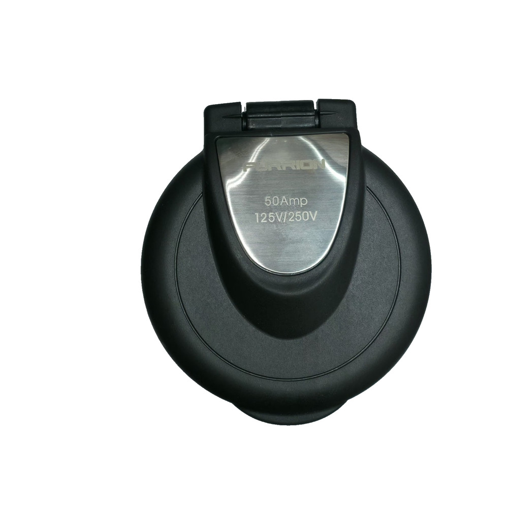 FURRION F52INR-BSN 50A 125V/250V MARINE SHORE POWER ROUND INLET w/GROMMET *C15