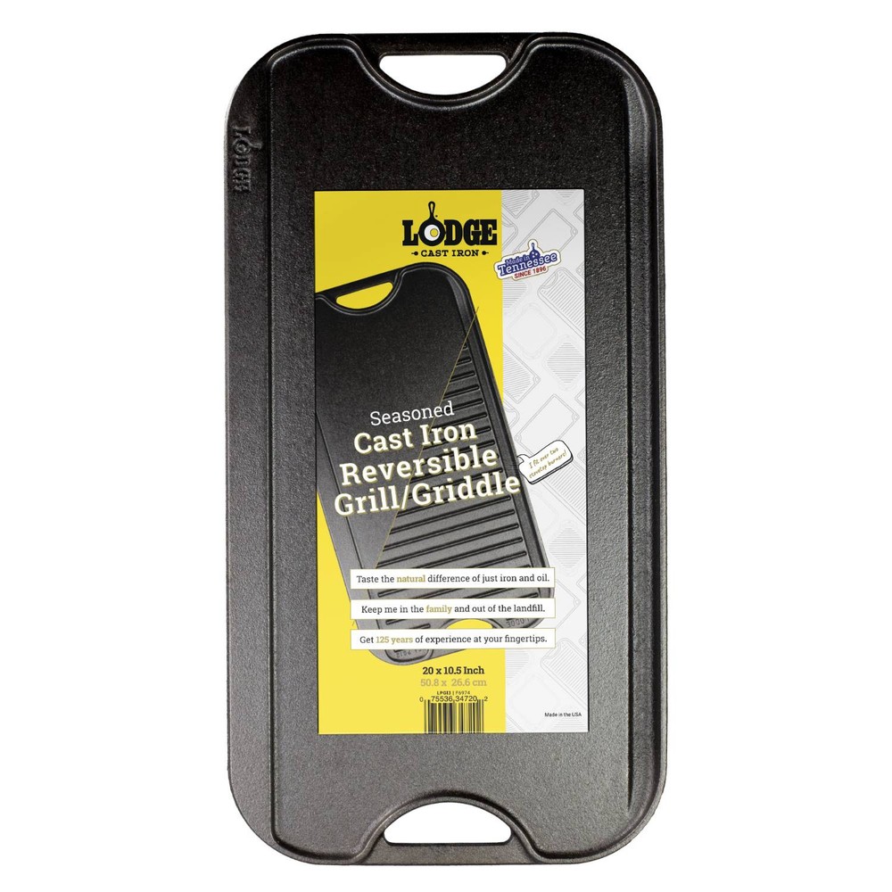 Lodge Logic Cast Iron 2-Sided Pro Griddle