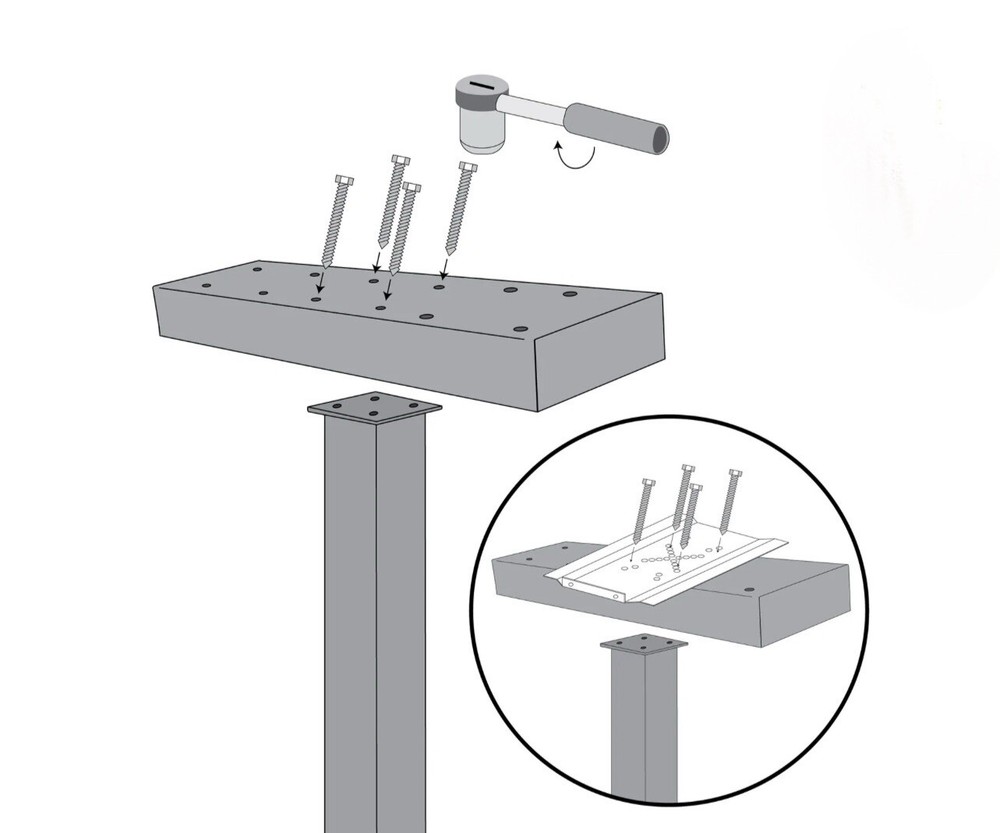 Mail Boss | 4 Mailbox Spreader Bar | Multi Unit Spreader Bar | Alpine White