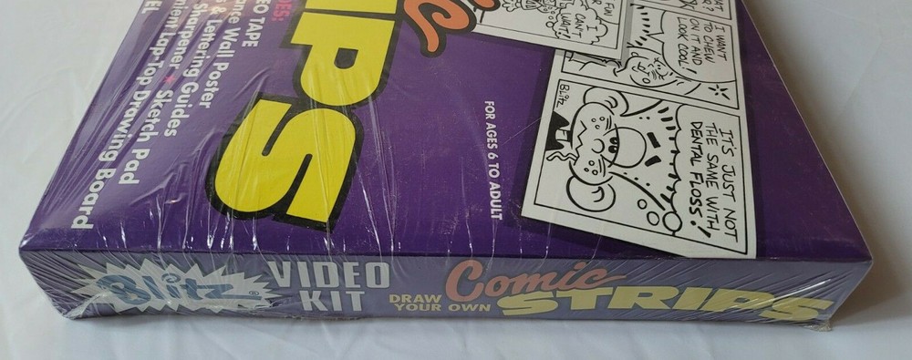 Vintage Blitz Video Kit How To Draw Comic Strips SEALED