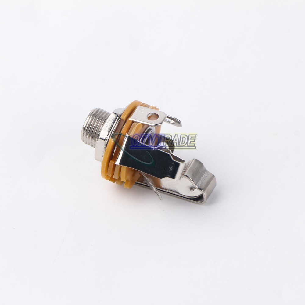 2PCS 6.35mm 1/4" stereo Output TRS PANEL Jacks, Jack new