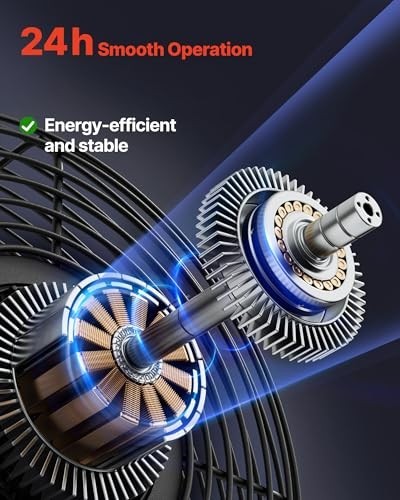 20" Wall Mounted Exhaust Fan with Variable Speed, 3000 CFM, Automatic Shutter, V