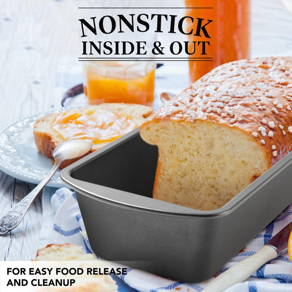 Extra Large Bread Pan, 13 x 5 Long Loaf Pan, Nonstick Baking Pan, Rectangular Lo