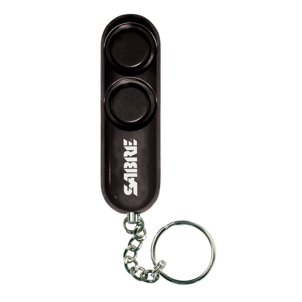 SABRE Personal Alarm With Key Ring, 120dB One Size, Black