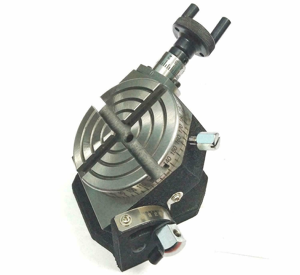 3" 80mm Tilting Rotary Table+ 3Jaw Self centering 65mm -2" Chuck+ Back...