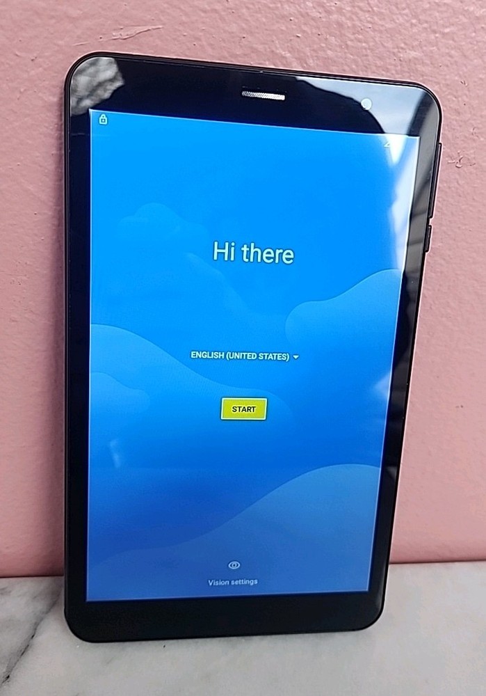 NUU 8” Android Tablet 32GB WiFi Android Go Factory Reset Tested Working