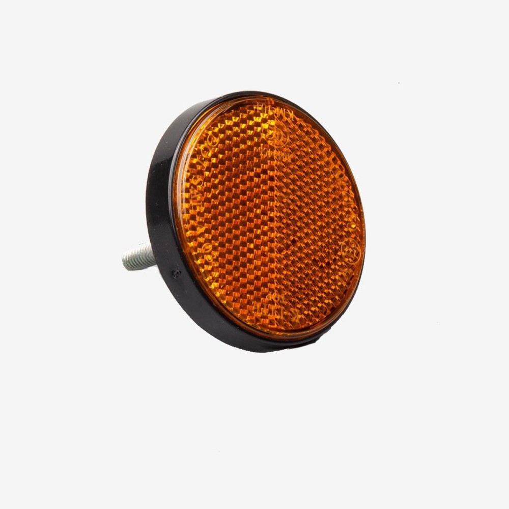Left/Right Reflector Left/Right Orange Easy Installation REFL024 Plastic Screw