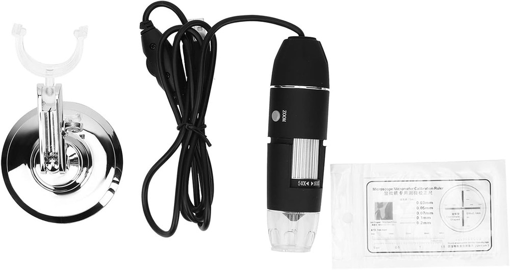 Digital Microscope 1600X USB Handheld Microscope for Science Lab, Plant Inspecti