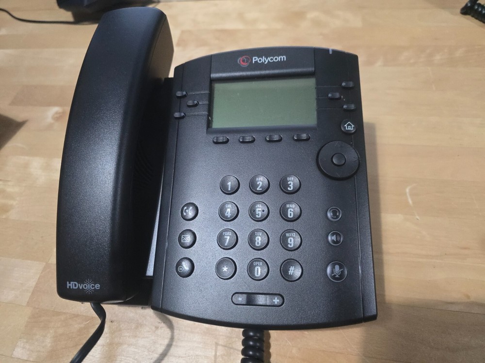 Polycom VVX 301 Wired Handset 6 Line IP Phone - Black