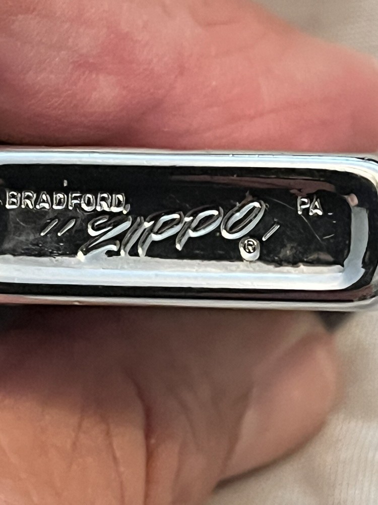 Vintage Silver Tone Zippo Engraved Gail