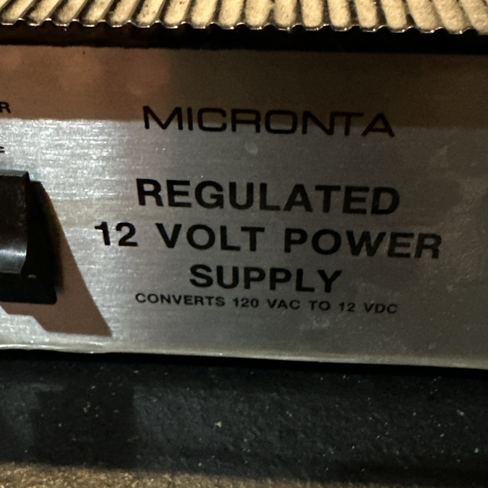 Micronta Regulated 12V Power Supply 22-120 with Manual