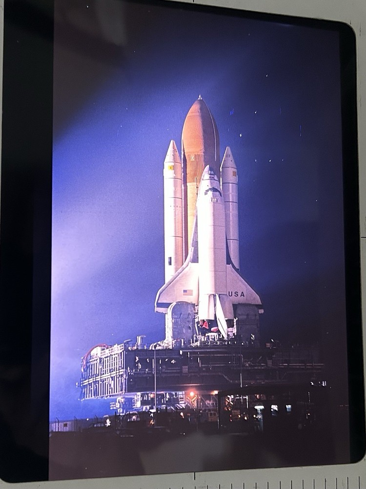 1982 NASA KSC Space Shuttle Columbia Crawler Transport Presentation Transparency