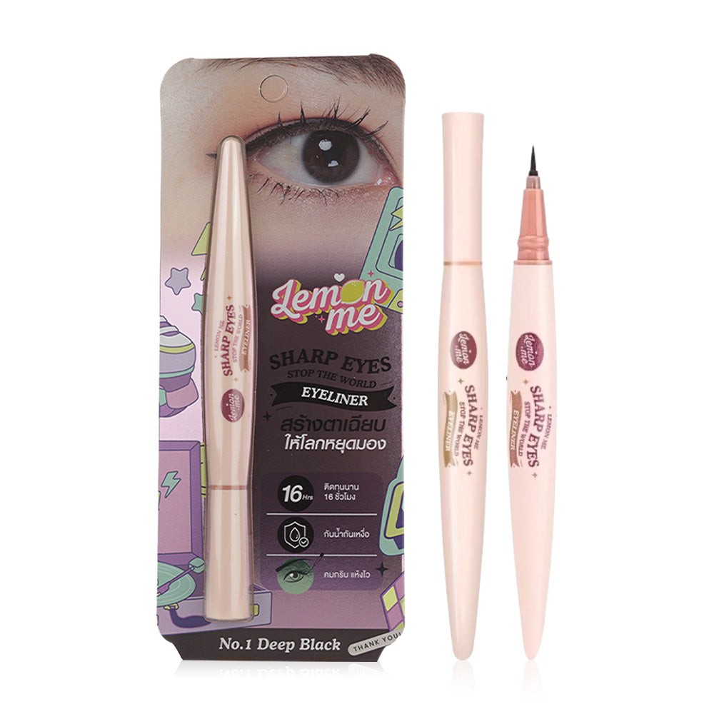 Lemon Me Eyeliner - Deep Black Waterproof Formula