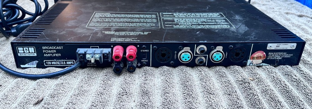 BGW 150 Broadcast Power Amp