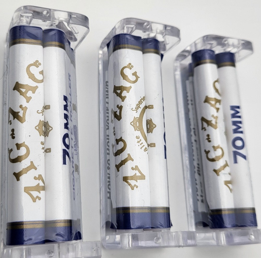 ZIG ZAG WHITE 70MM ROLLER [ SETS OF 3 ]
