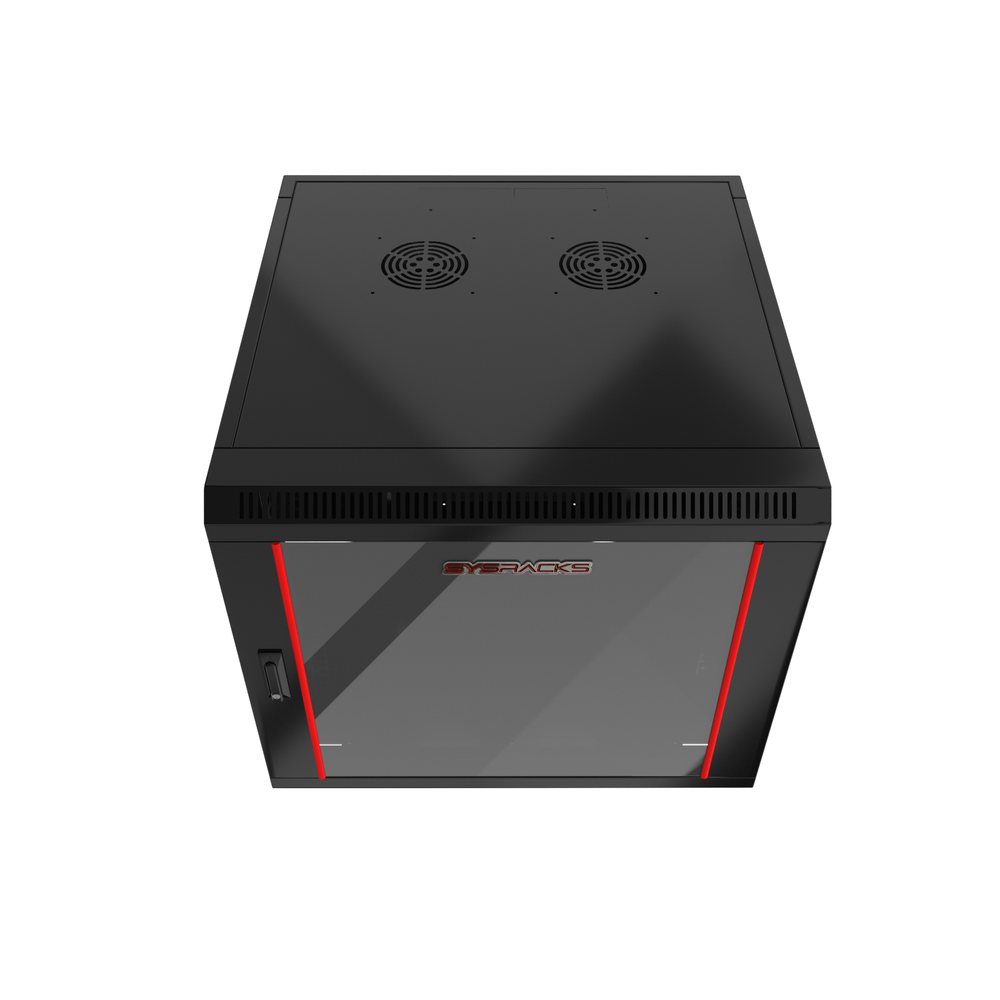 Sysracks - 9U Network Rack Wall Mount - Locking Server Cabinet – 18-Inch Depth -