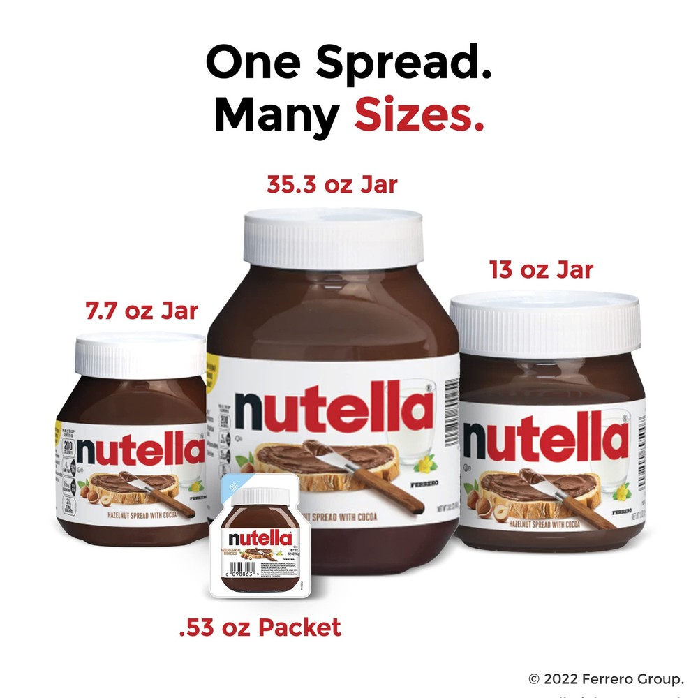 Hazelnut Spread with Cocoa for Breakfast, Bulk 12 Pack, 7.7 oz Per Jar